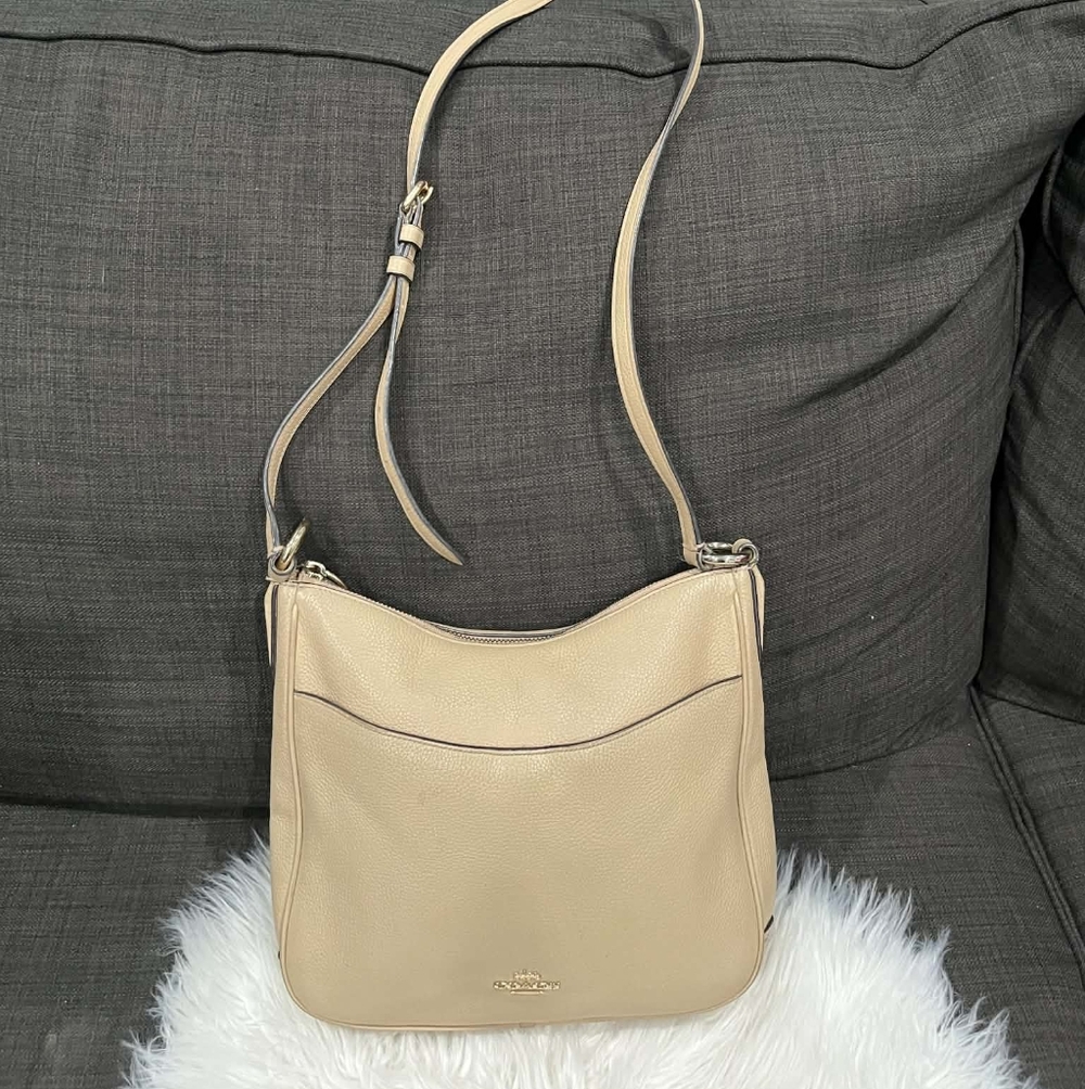 Coach Tan Leather Crossbody Bag